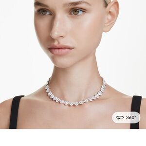 Ariana Grande X Swarovski Silver Heart Necklace